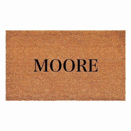 Calloway Mills Personalized Door Mat, Black, Natural, 24 in W x 36 in L 111442436